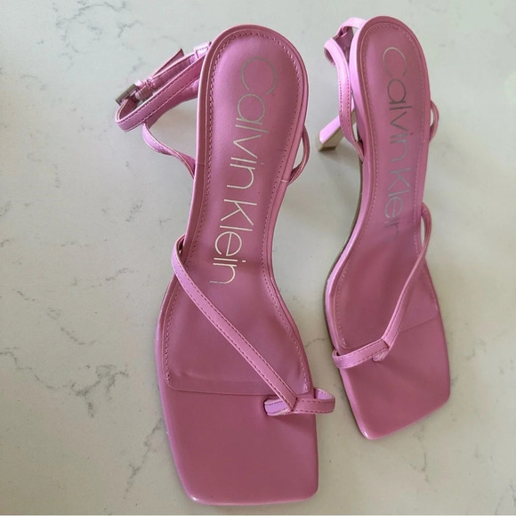 Calvin Klein Millie Heeled sandal in pink Size: 8 - Picture 3 of 5